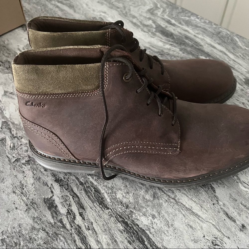 Clarks Rendell Peak brown leather boot (NIB) - Picture 9 of 14